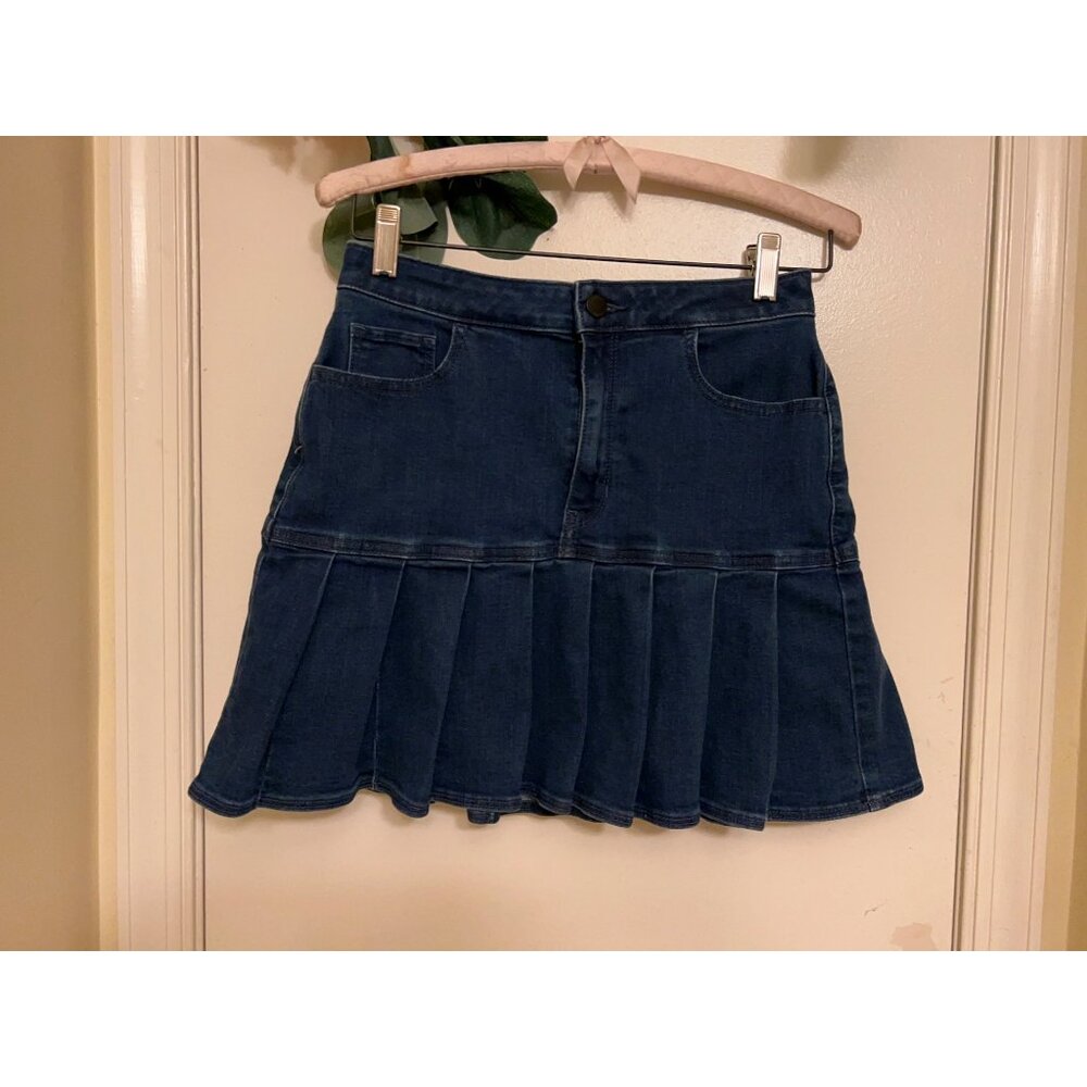 HOLLISTER Women’s Pleated Y2K Micro Mini Skirt Size 27 Preppy Bratz - Picture 2 of 12